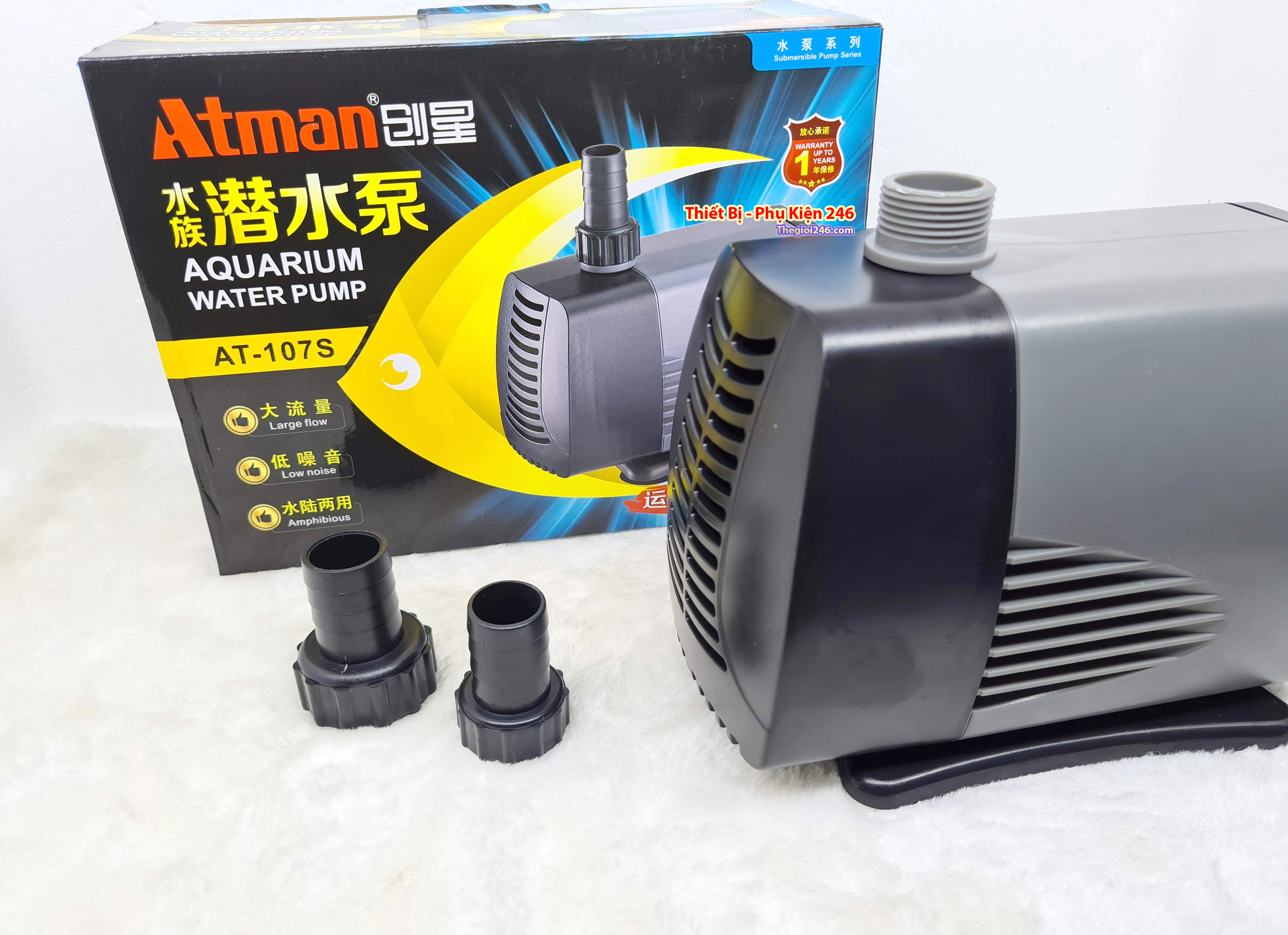 Atman at-107s máy bơm nước bể cá atman107 hồ cá cảnh atman107s