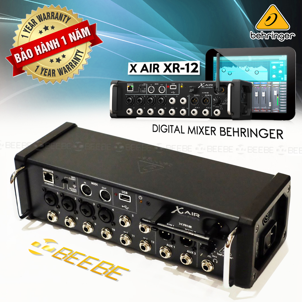 Behringer x air xr12 - mixer kĩ thuật số cho iphone, ipad, máy tính bảng