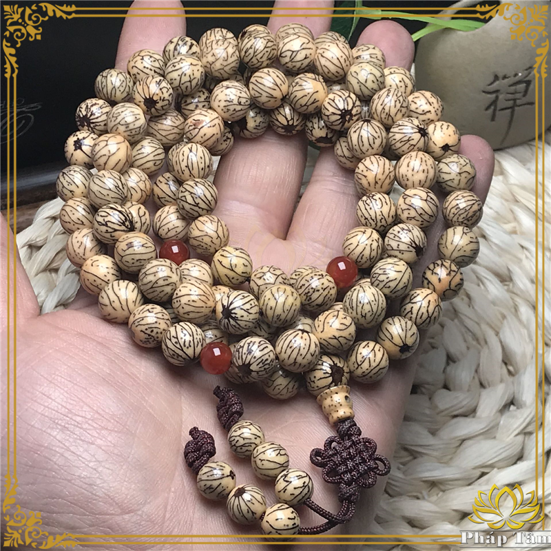 Chuỗi Vòng Tay 108 Hạt Bồ Đề Đài Loan Niệm Phật Dây Đồng Kết, Chuỗi Vòng Tay Hạt Bồ Đề Phật Giáo - Pháp Tâm