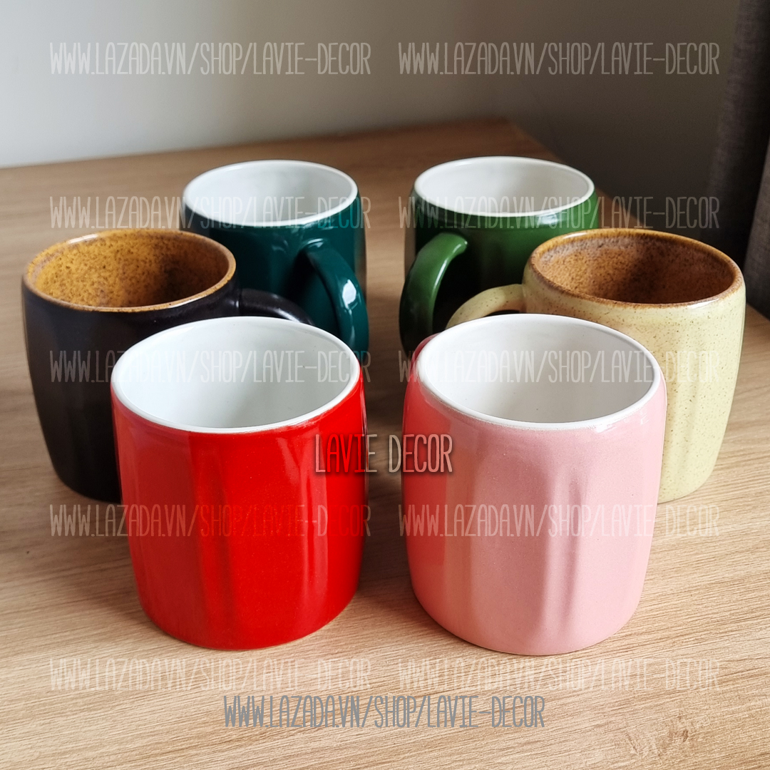 Cốc uống nước dung tích 300-400ml bằng sứ Bát Tràng