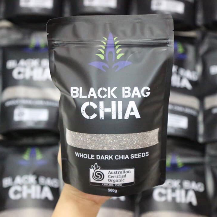 Hạt Chia Úc BLACK BAG CHIA túi 500g
