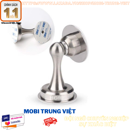 Com bo 2 bộ Hít cửa chống va đập 2 chi tiết-Hàng xịn inox Có nam châm hút