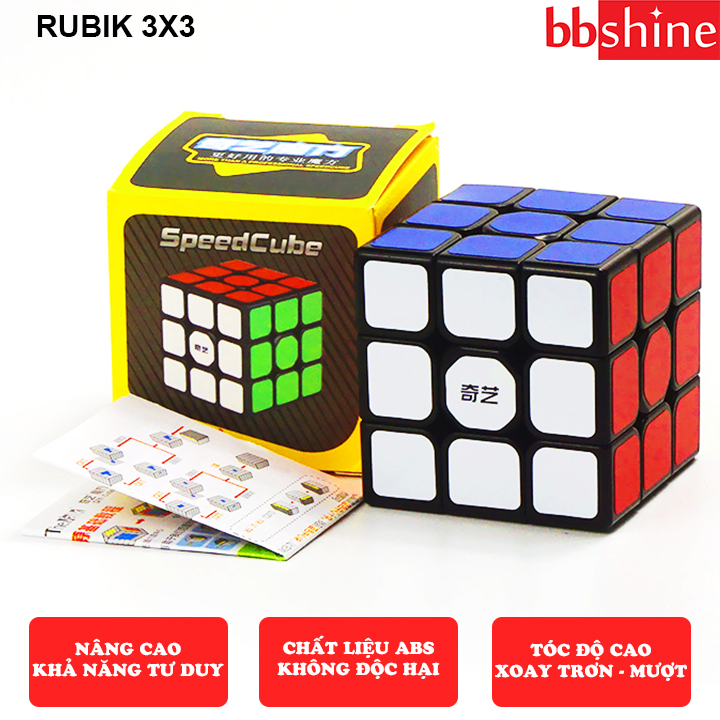 Rubik 3x3 Qiyi Sail W Rubic 3x3 tầng Khối lập phương xoay mượt bẻ góc cực tốt siêu bền và chắc chắn BBShine – DC052