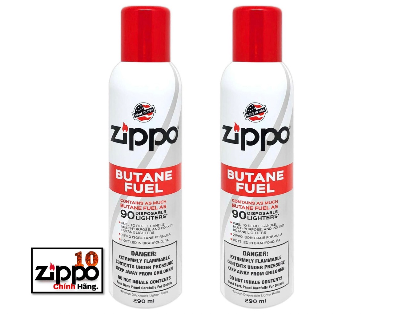 Bình Gas Bơm Bật Lửa Zippo 162g - Chính hãng 100%