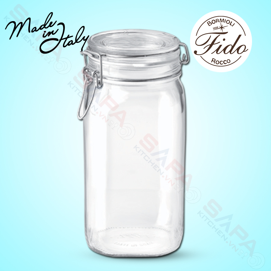 Hũ Thủy Tinh Nắp Cài Kín Hơi Fido Bormioli Rocco 149230M04321991 1500ml