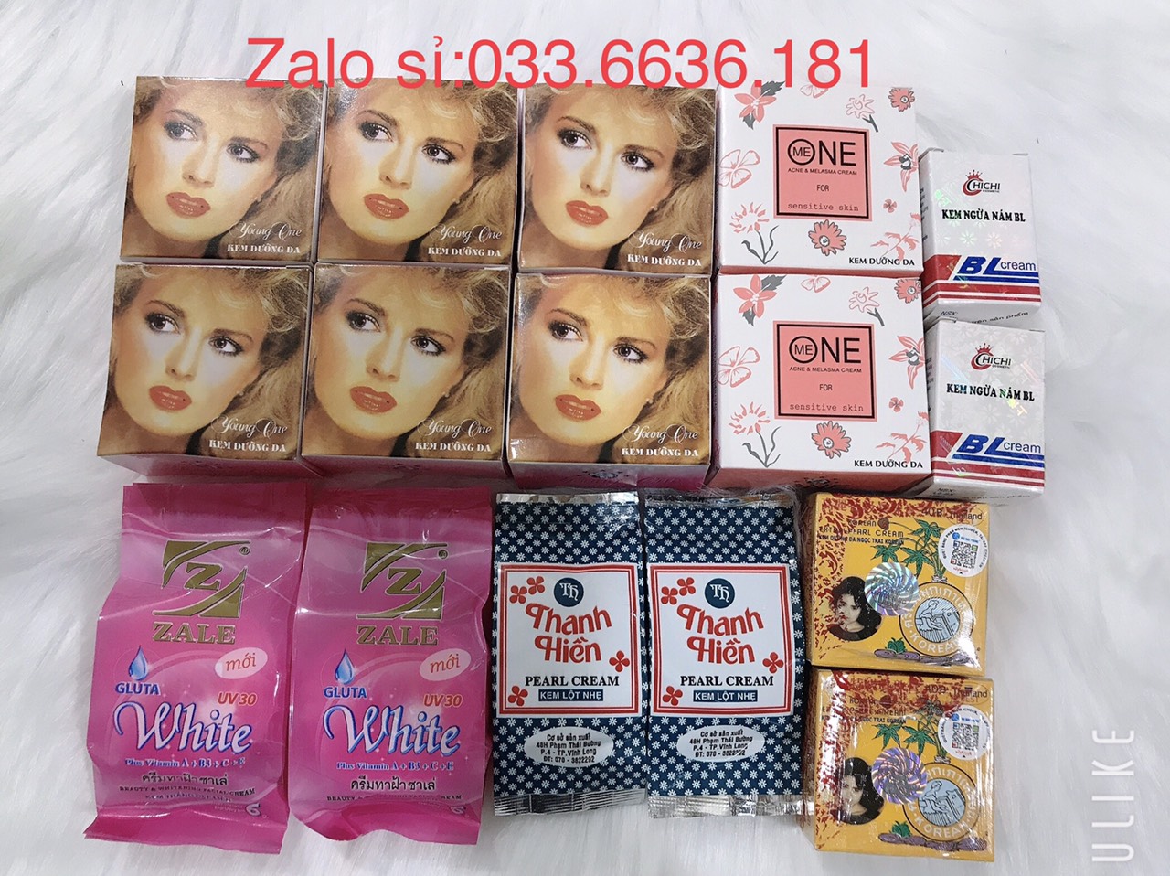 combo kem trộn trắng da toàn thân theo yêu cầu công thức riêng của khách