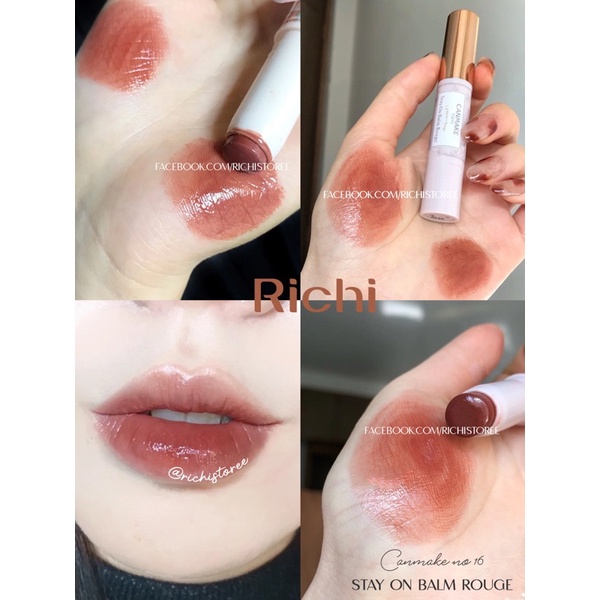 Son dưỡng môi canmake stay on balm rouge 16 - 19 - 09 mẫu mới