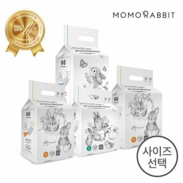 Bỉm quần/dán momo rabbit nội địa hàn size s50/m44/l40/xl36 và l28/xl22/xxl18
