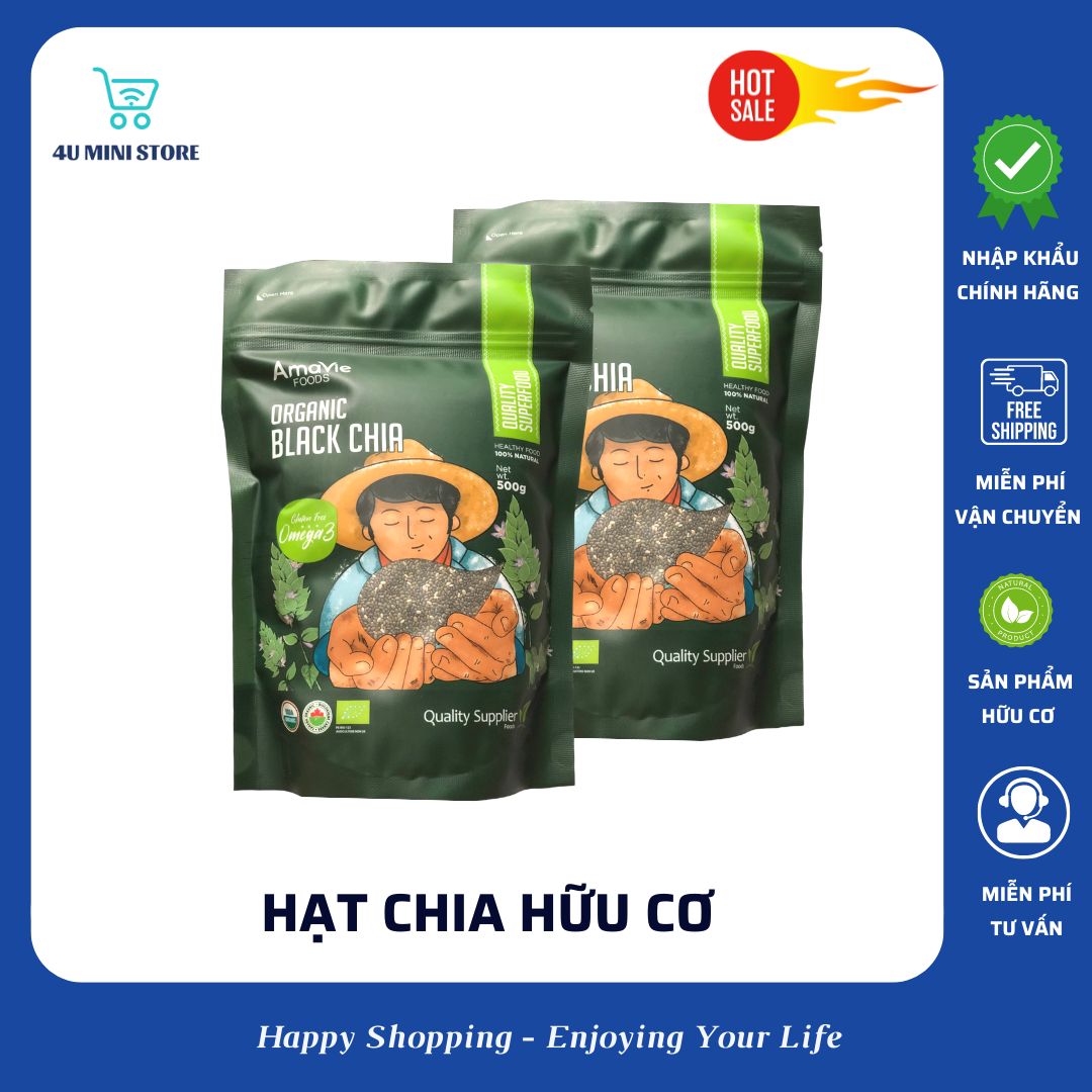Hạt chia hữu cơ Amavie Foods - Nhập khẩu Peru