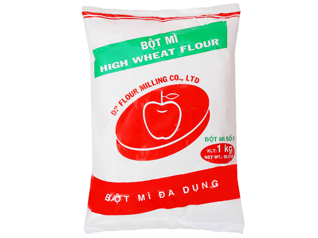 Bột mì đa dụng Táo Đỏ số 8 nguyên liệu chất lượng cho các món bánh hiện nay