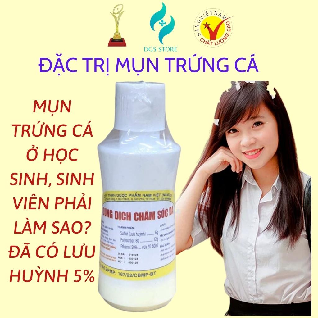 Lưu huỳnh Nam Việt 60ml HÀNG CHUẨN Dung dịch dùng bôi ngoài da an toàn và hiệu quả