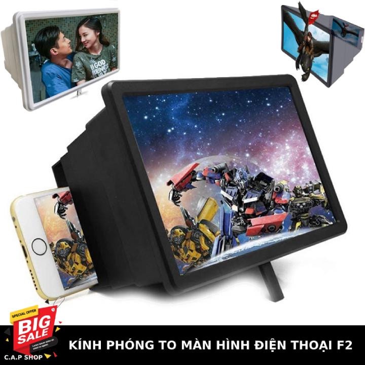 Kính phóng đại f2 siêu nét - kính phóng to màn hình điện thoại cực hót thế hệ mới