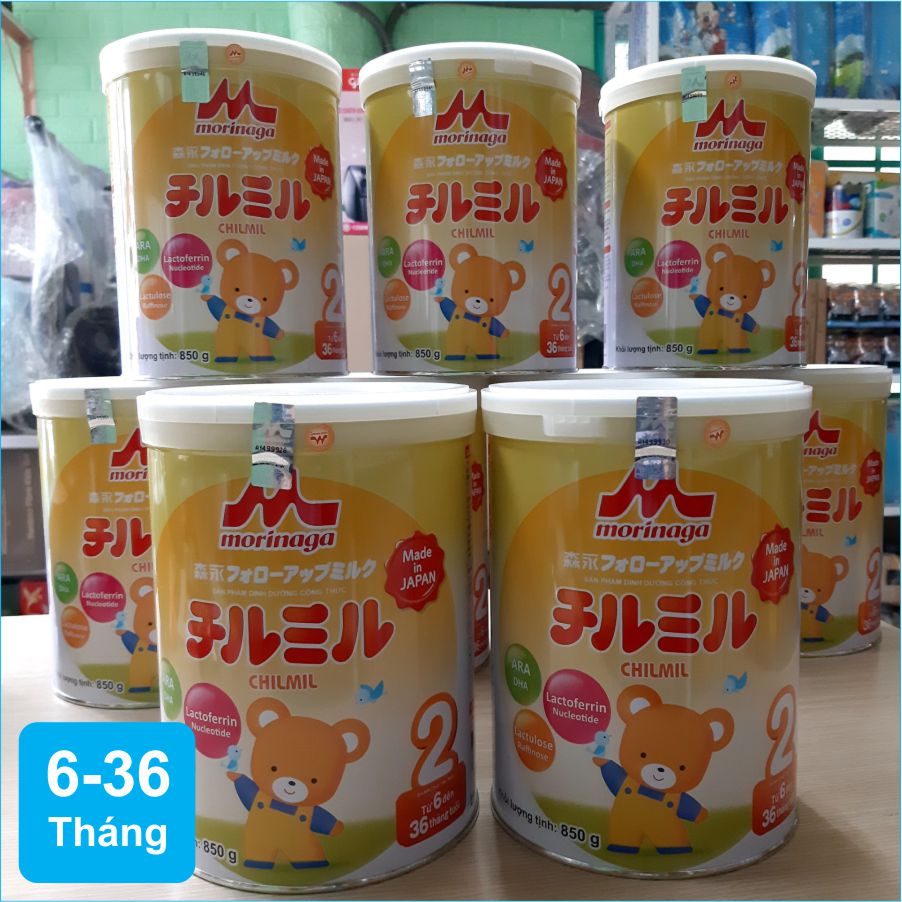 Sữa bột Morinaga bước 2 850G cho Bé từ 6 đến 36 tháng - KHÔNG ĐAI