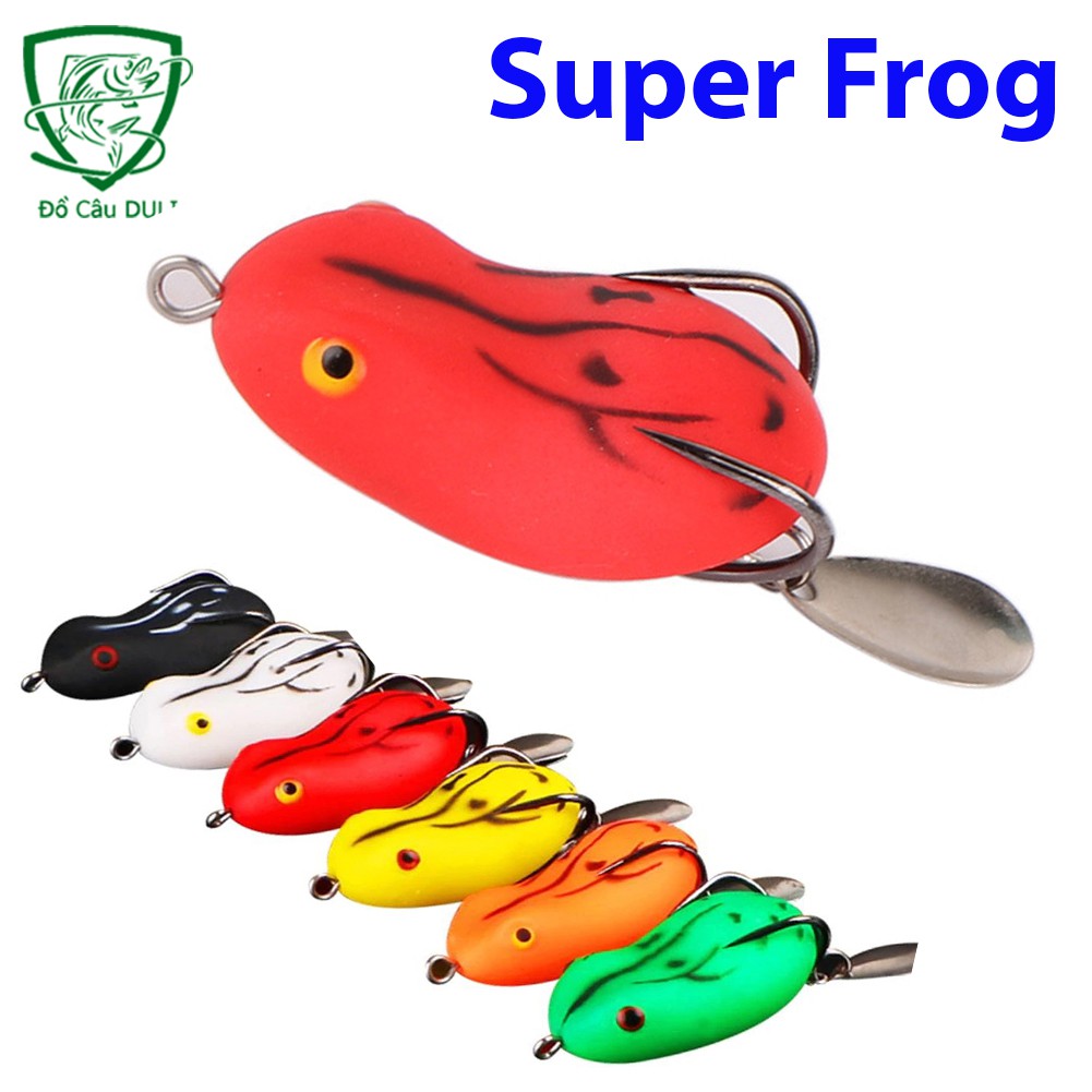 Nhái Hơi Super Frog Mồi câu lure cá lóc MG-8 ( đồ câu cá giang nam ). Kích thước chính xác là: Vàng