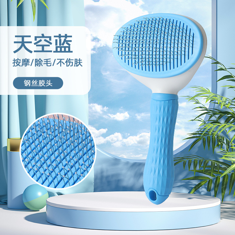 Lược chải lông mèo, lược chải lông mèo, lược chải lông chó mèo có nút bấm lấy lông tự động, lược chải lông cao cấp