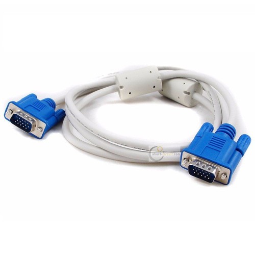 DÂY VGA 1.5M DÂY TRẮNG CHỐNG NHIỄU CAO CẤP, CABLE VGA HÀNG CHUẨN, DÂY CÁP CHO MÁY TÍNH