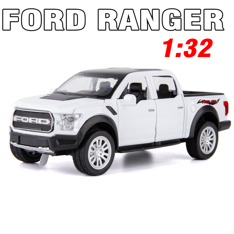 Xe mô hình Ford Ranger 1:32 bằng kim loại có đèn và âm thanh