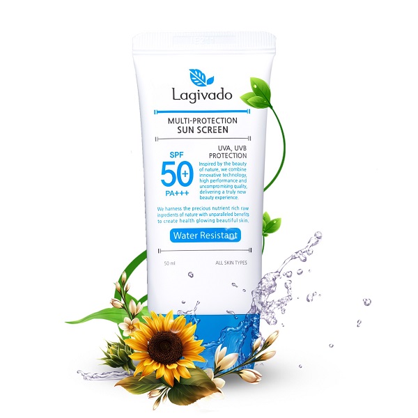Kem Chống Nắng Hàn Quốc Lagivado (Multy Protection Sun Screen) 50ml  - Bật tông da và không trôi trong nước