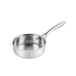 (Chỉ 23.04)Chảo inox 3 lớp nguyên khối Elmich Trimax EL 3846OL size 16cm