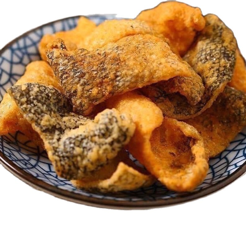 Da cá trứng muối phô-mai - da cá giòn tan có lắc trứng muối - đồ ăn vặt - 250gr