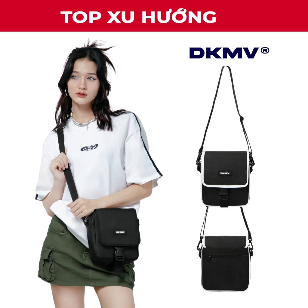 Túi đeo chéo canvas mini màu đen Highlight Bag local brand DKMV | K-P26