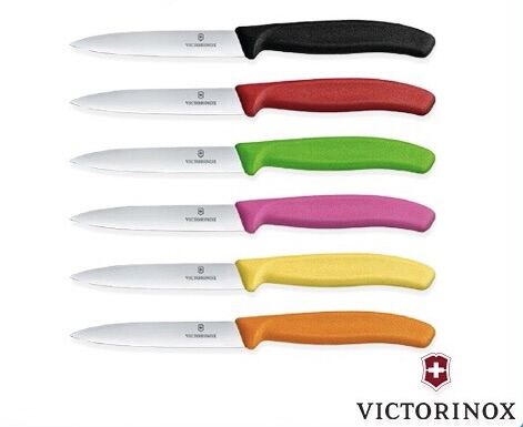 Dao gọt hoa quả Victorinox lưỡi thẳng 10cm cán nhựa nhiều màu - Sắc bền đẹp tiện dụng