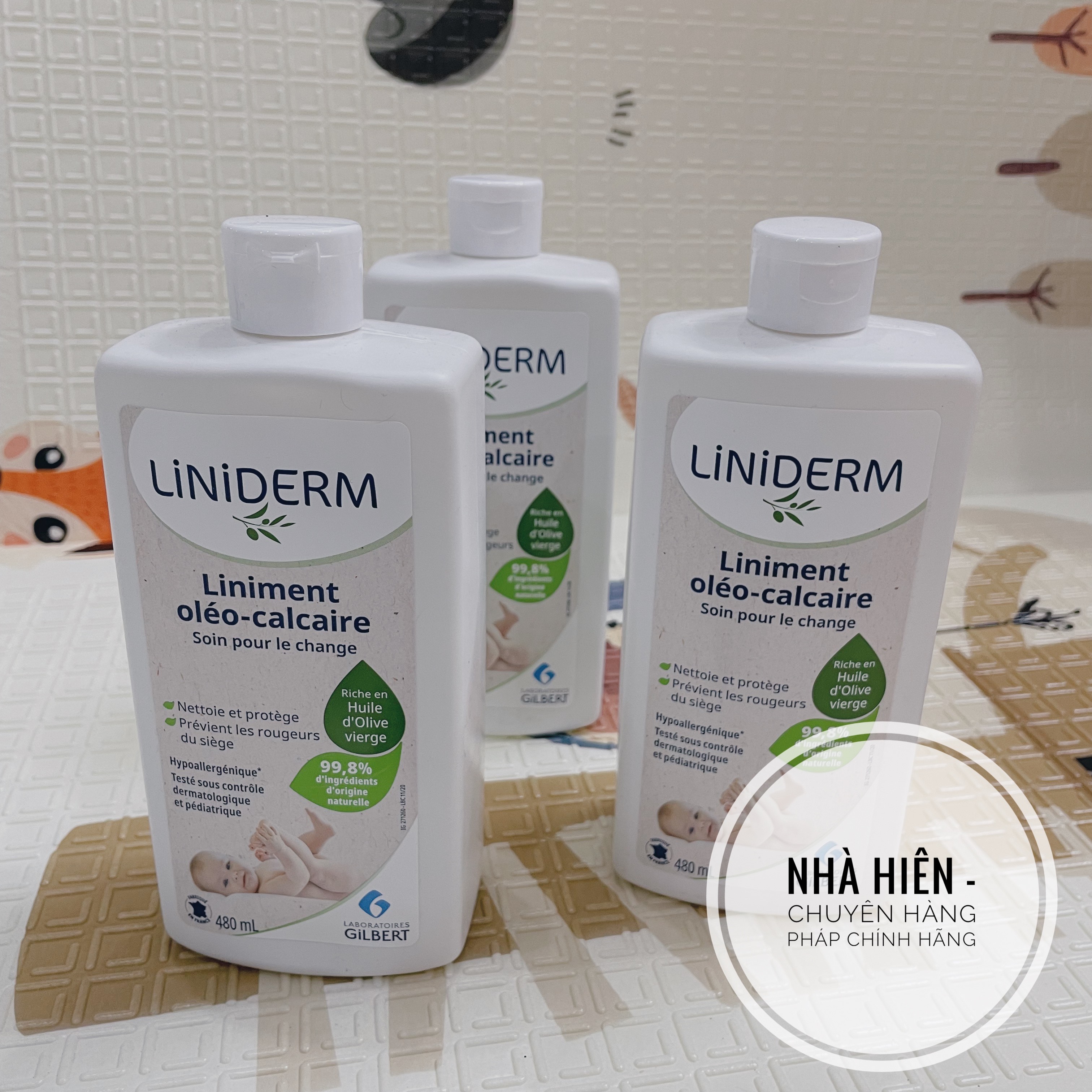 Kem thay bĩm Liniderm 480ml [Hàng pháp có bill đầy đủ]
