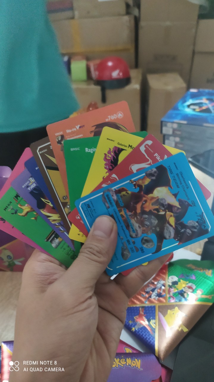 Hộp 150 thẻ bài pokemon tcg bóng
