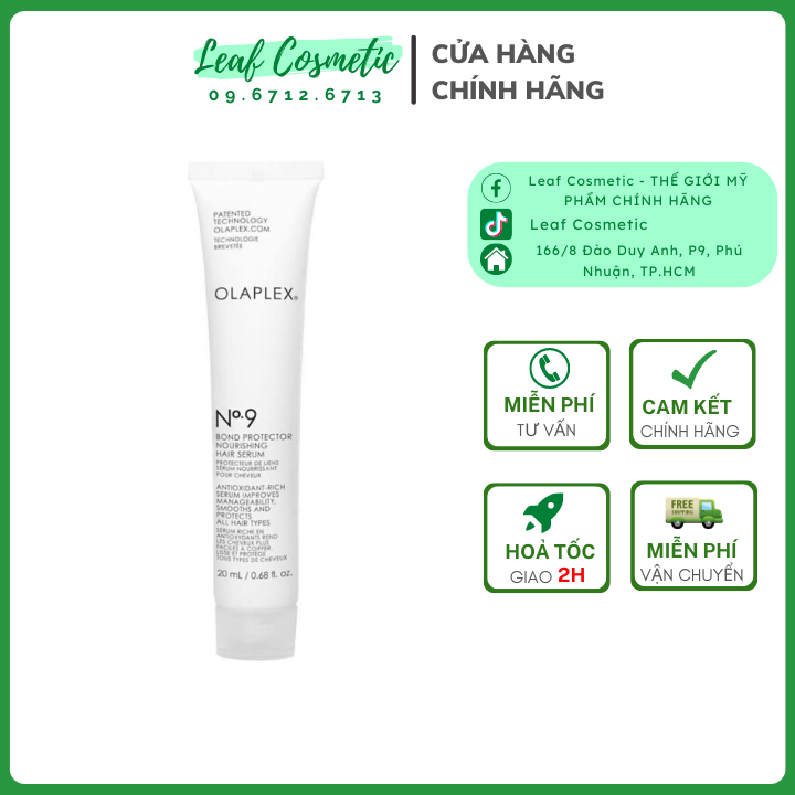 Serum dưỡng phục hồi tóc olaplex no.9 - tuýp 20ml