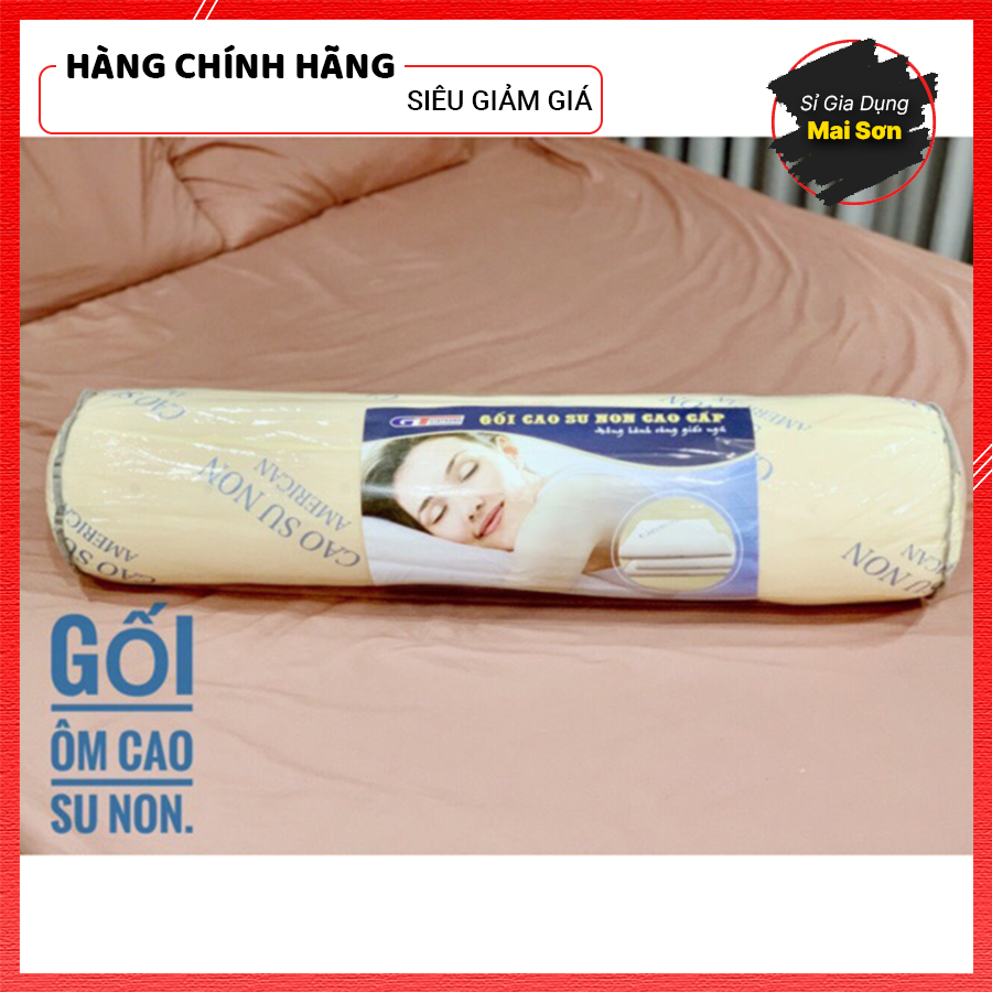 Gối ôm dài cao su non giá rẻ gia thành cấu trúc cao su non giúp ôm trọn vùng cổ vai gáy khi ngủ giúp chống đau mỏi