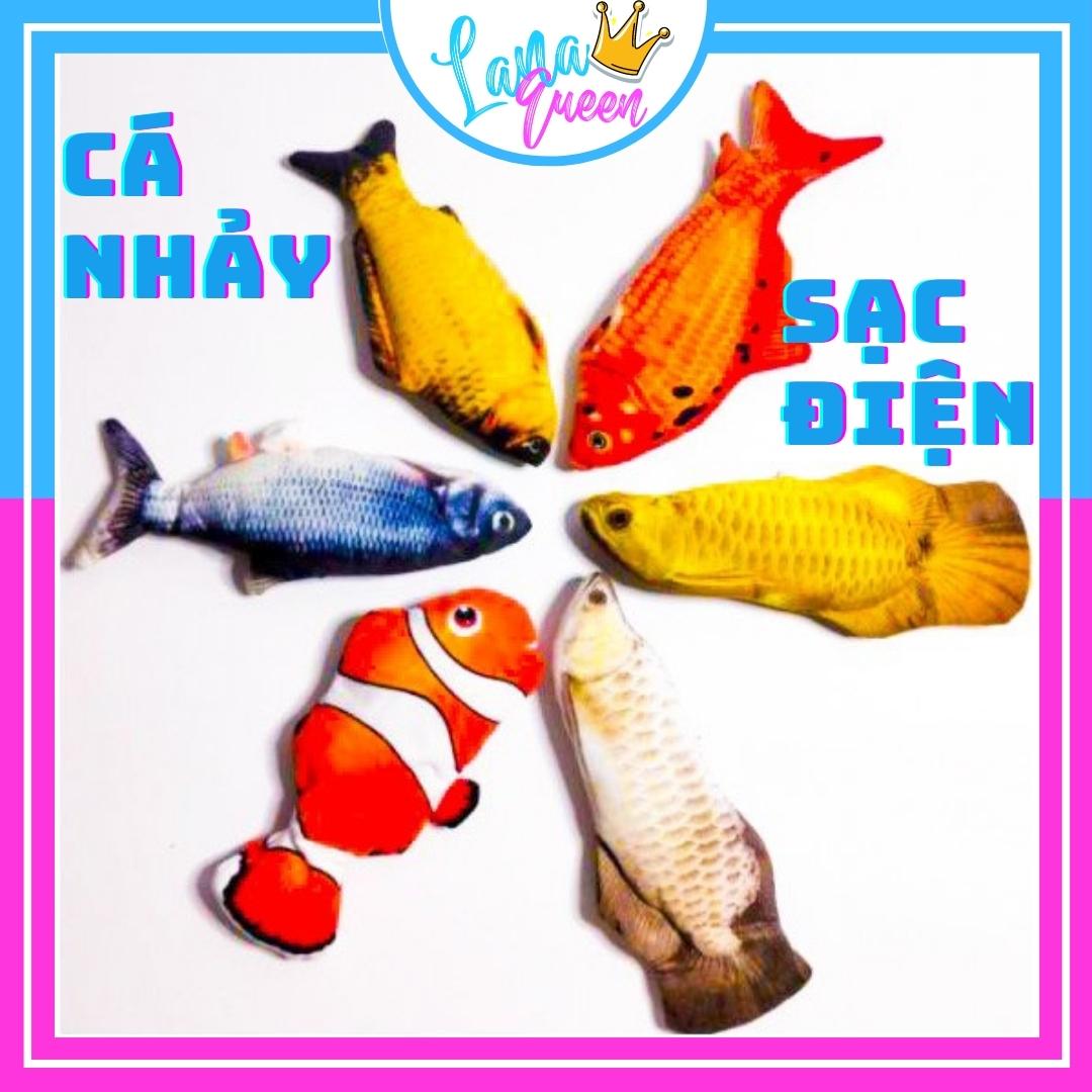 Cá nhảy sạc điện nhiều màu đồ chơi cá nhảy sạc điện tiktok đồ chơi điện tử - lana queen