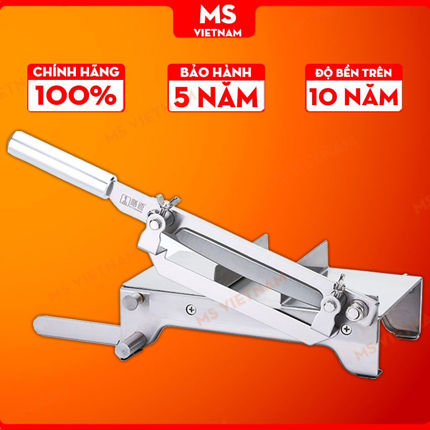 Dao Chặt Thịt Gà KD0248 - Cắt Xương, Thịt, Rau Quả, Nấm, Thảo Dược - Inox 430 dày 1.5mm, Lưỡi Thép Đặc Chế - MS Vietnam