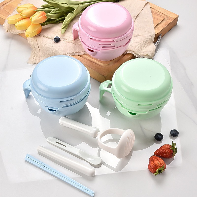 Bộ dụng cụ chế biến ăn dặm kiểu Nhật có thể dùng vắt cam mài rau củ rây cháo
