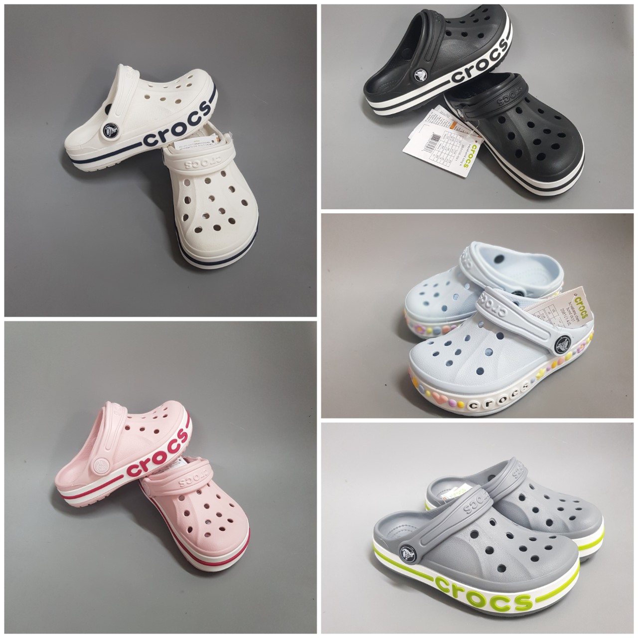 (Tặng 10 Sticker) Dép Sục Crocs Baya Cho Bé Gái . Sản Phẩm Cao Cấp, Nhựa Không Mùi . Trống Trơn Trượt.