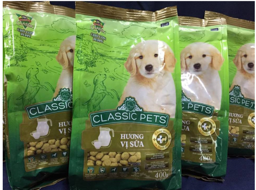 Thức Ăn Hạt Khô Cho Chó Con - Classic Pets - Milk Flavor - Vị Sữa - Túi 400g