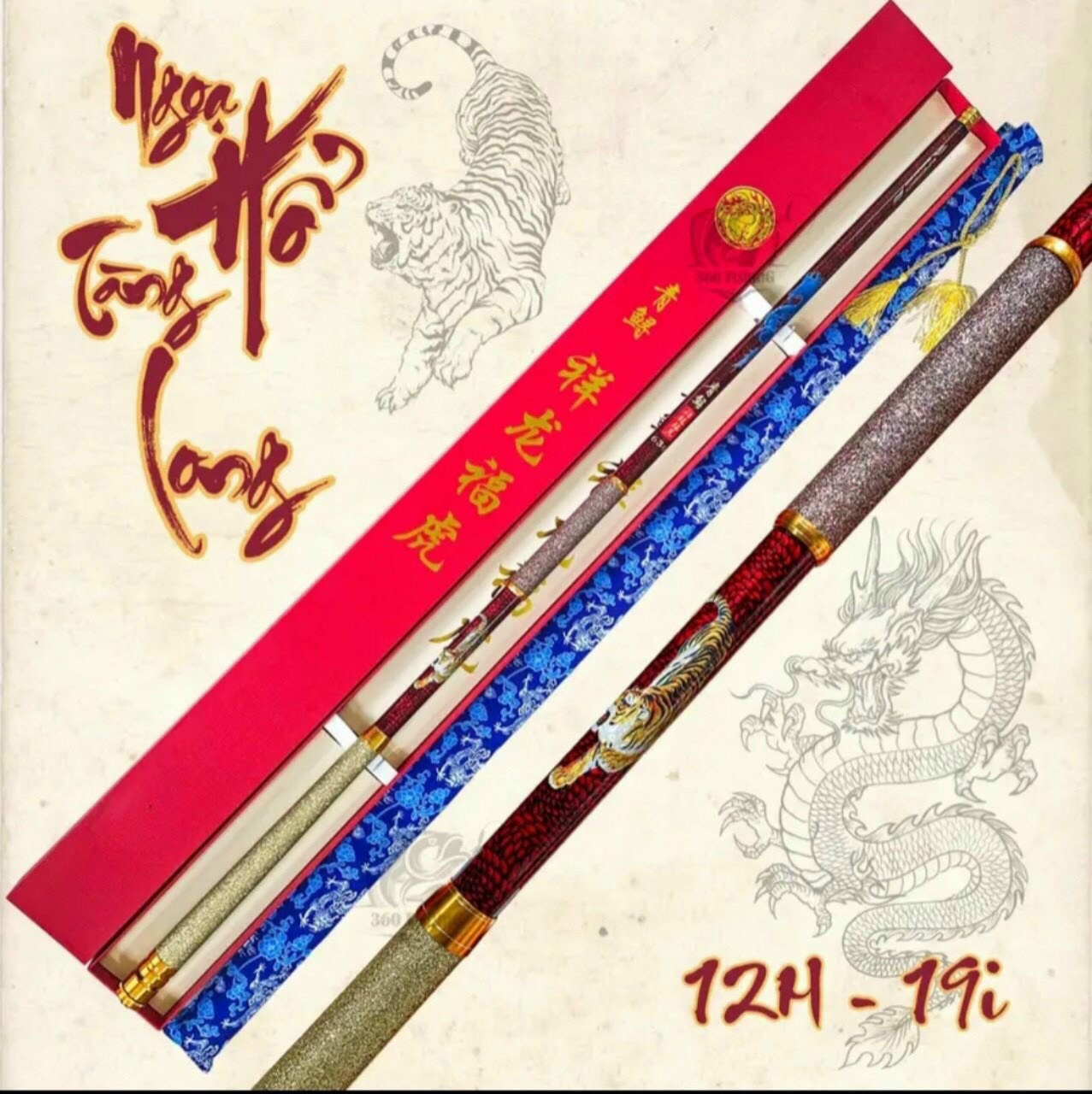 Cần ngọa hổ tàng long 12h tải tĩnh 5kg