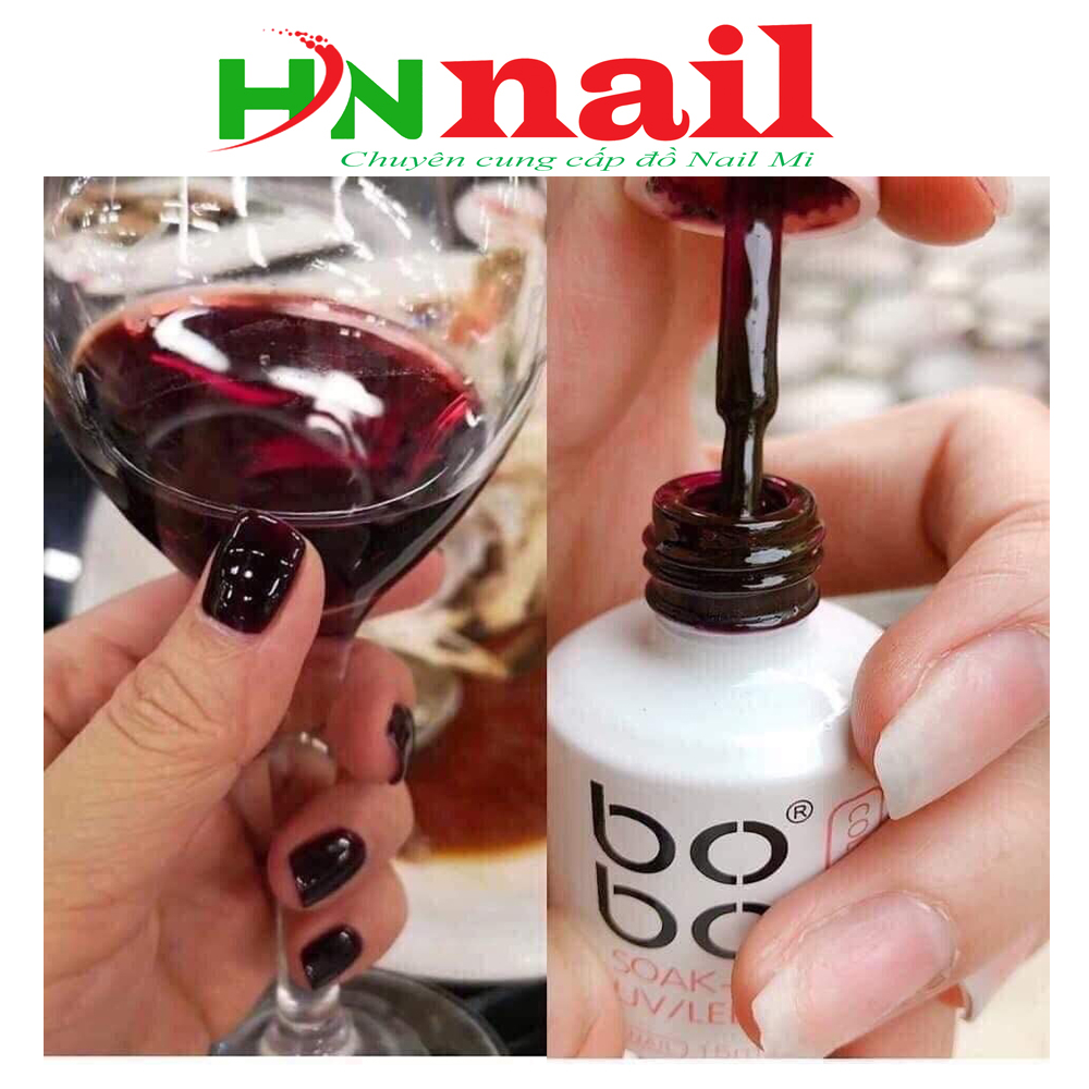 Sơn Móng Tay - Sơn Gel Bobo Chai 15ml dùng chăm sóc trang trí làm đẹp móng nail shop Hnnail