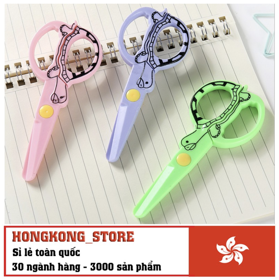 Kéo cắt giấy thủ công cho bé - Kéo cắt giấy bằng nhựa an toàn cho bé