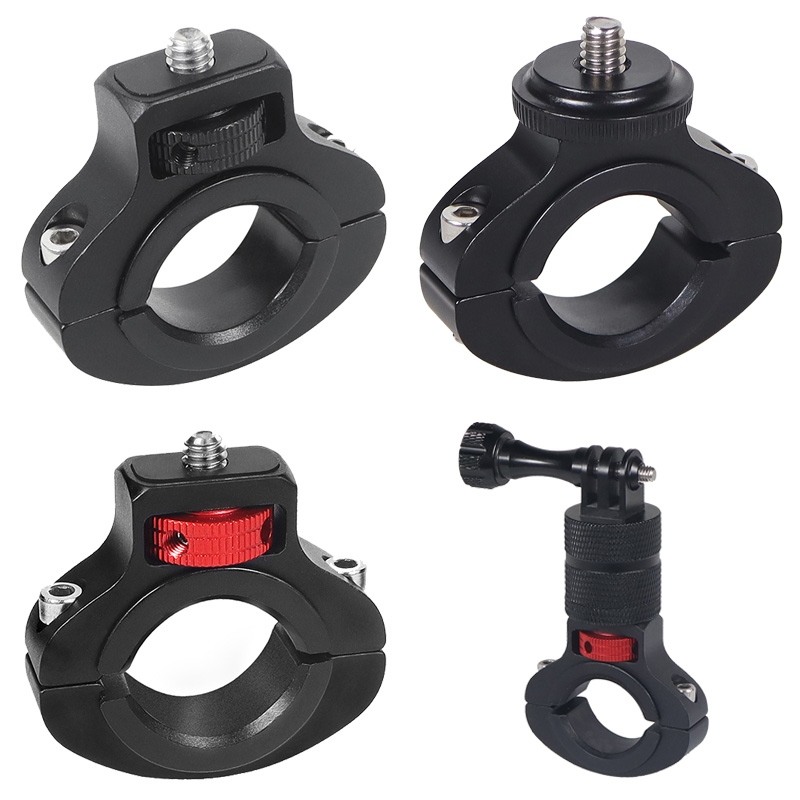 ✿ Universal Bicycle Bike Motorcycle Handlebar Mount Clip Holder 1/4 Screw Adapter for GoPro Hero 11 /Max Action Camera