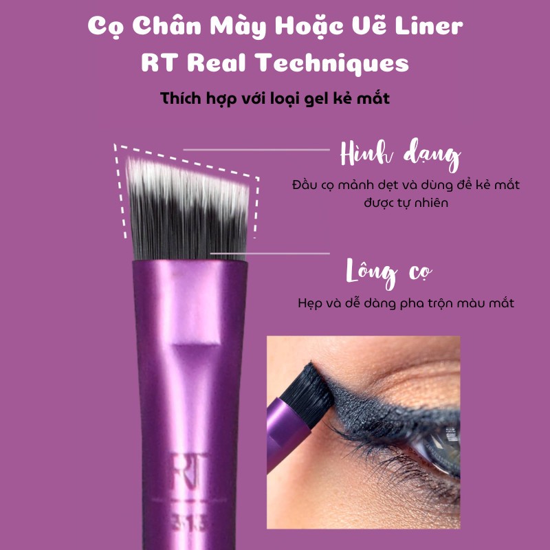 Cọ Chân Mày Hoặc Vẽ Liner RT Real Techniques Everyday Definer