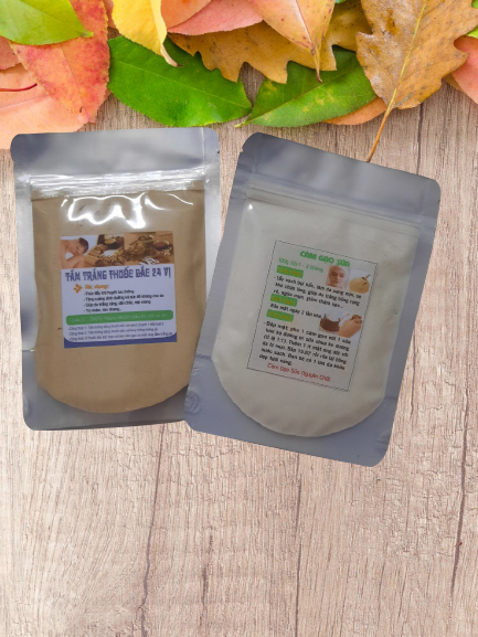 Combo 2 gói Cám gạo Thu.ốc bắc đắp mặt tắm trắng
