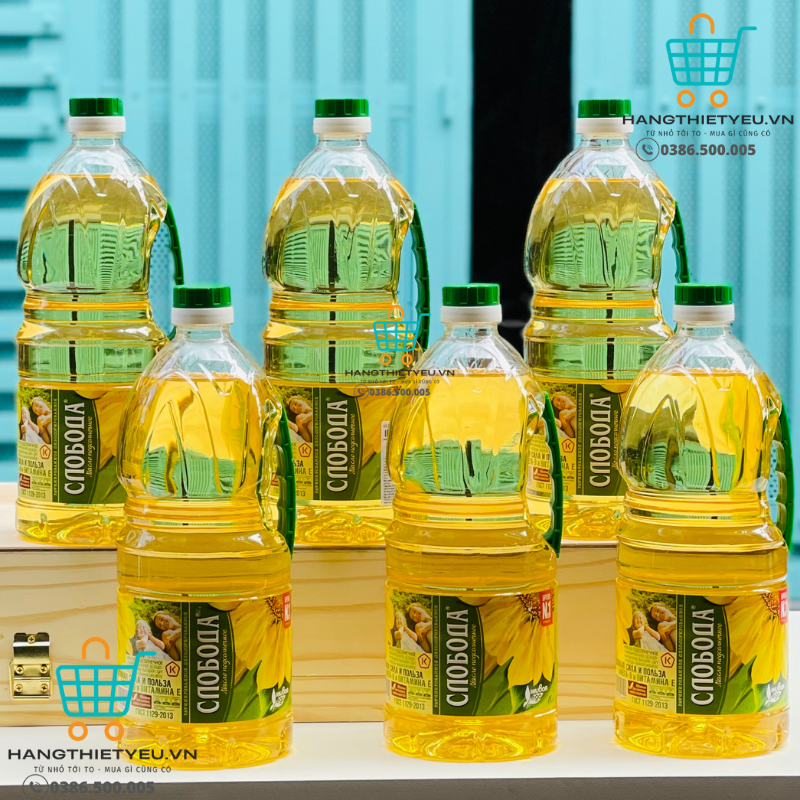 Sloboda 1.8L Green Label organic sunflower oil 6 bottles carton