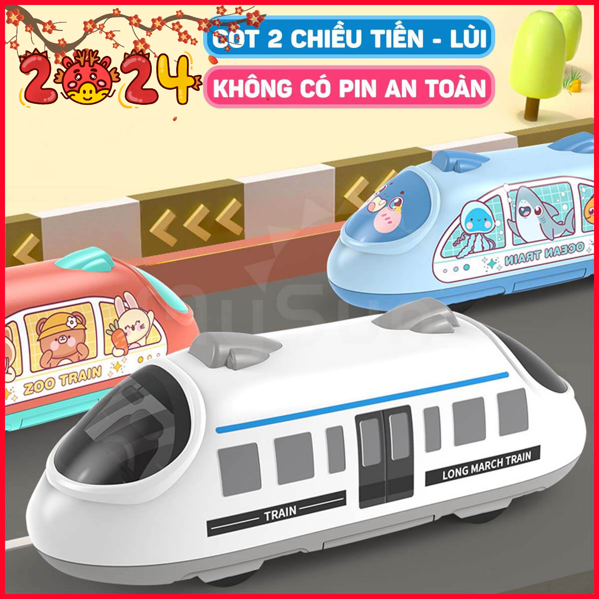 Tàu điện ngầm siêu cao tốc đồ chơi mô hình trong nhà giá rẻ cho bé MySun