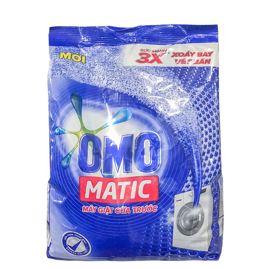 Bột giặt omo matic cửa trước 3kg- xanh cửa trước