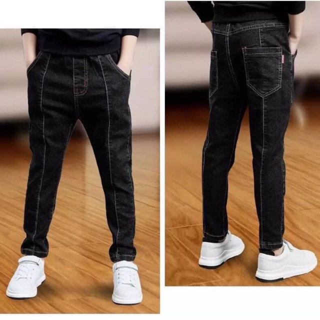Quần Jeans Gân cho bé đến 57kg có sẵn siêu rẻ