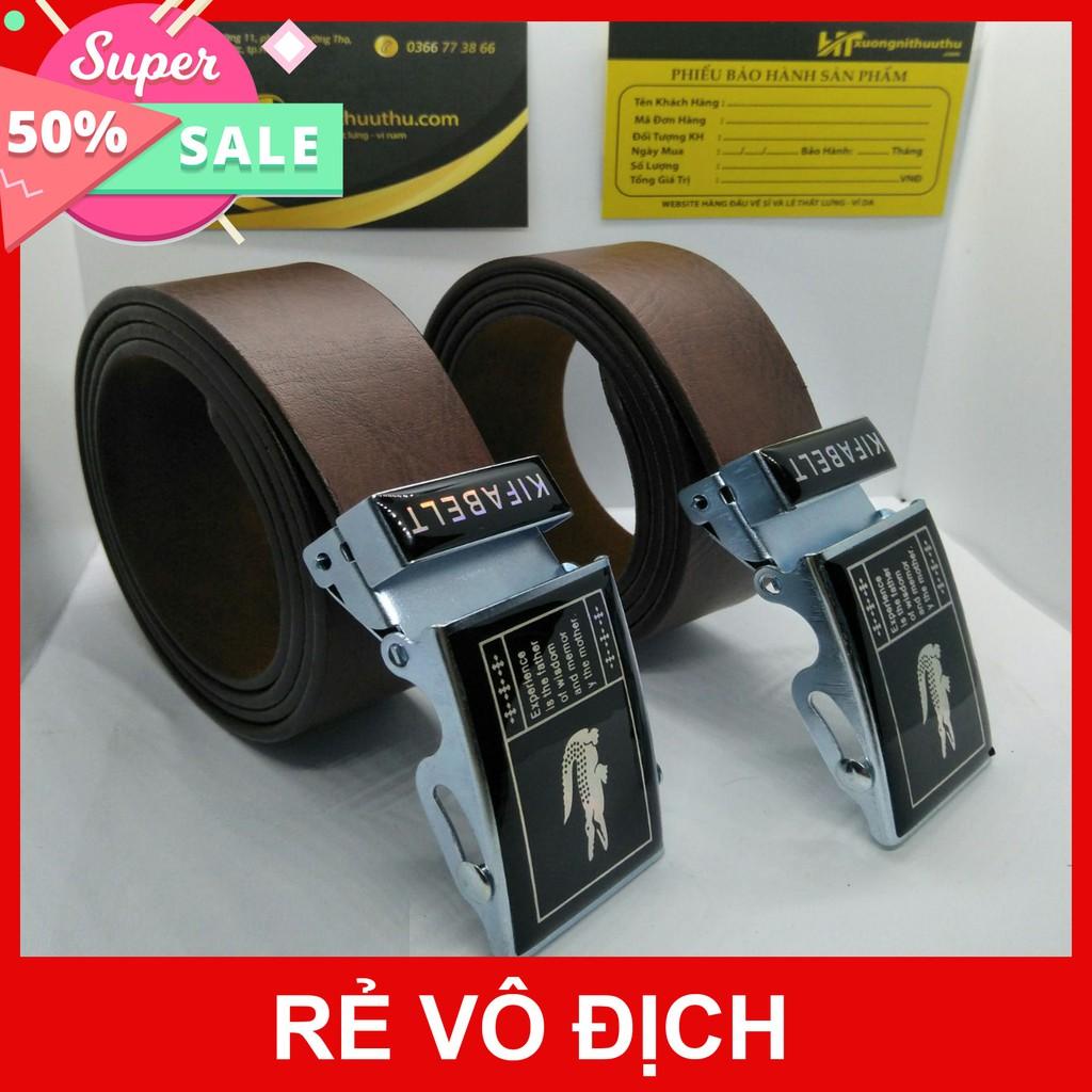 Thắt lưng nam - Giảm Giá Cực Sốc Màu Nâu Mặt Lăn Sang Trọng ( kho sẵn 2 màu đen , nâu , Mặt Kim , Mặt Lăn ,120cm và 140cm)