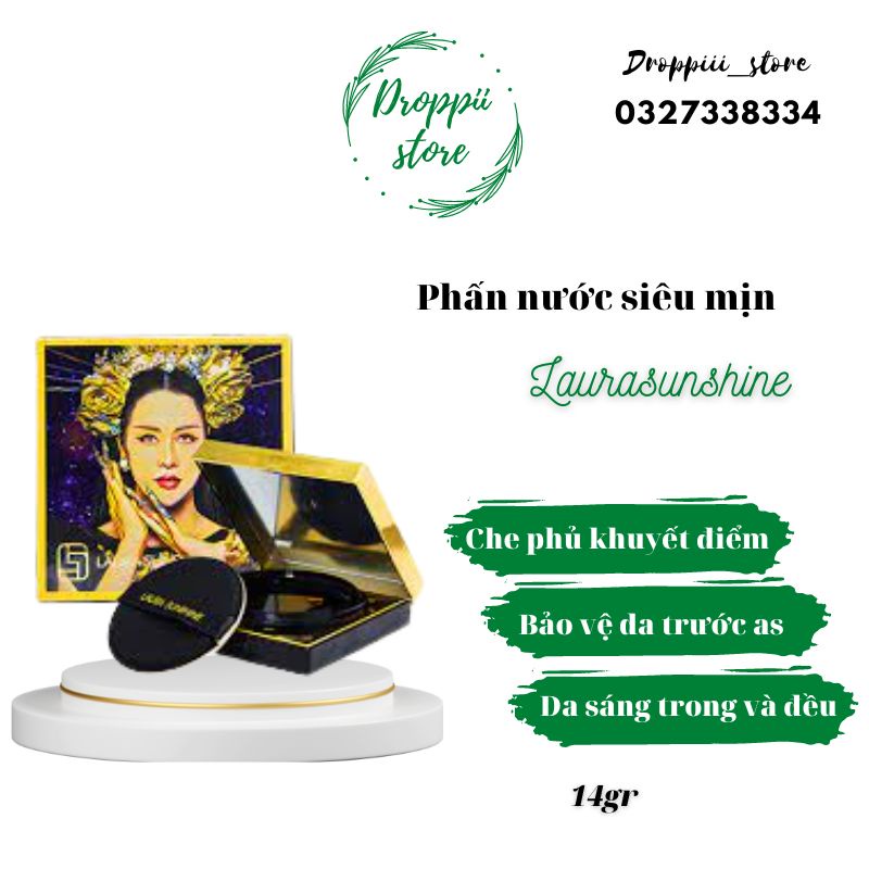 Phấn nước siêu mịn nhật kim anh - cushion laura sunshine magic smooth spf30 pa+++ msp 028