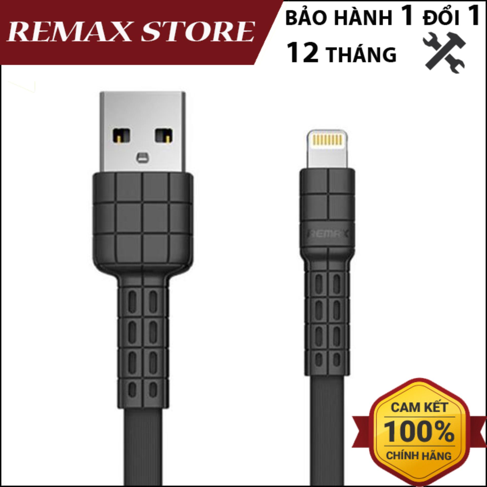 Cáp sạc iPhone Remax Armor Data Lightning Rc-116i hỗ trợ sạc nhanh 2.4A