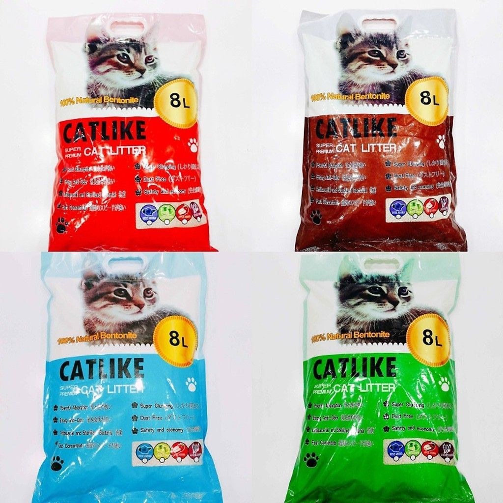 Cát vệ sinh mèo catlike cà phê khử mùi, vón tốt - 8l