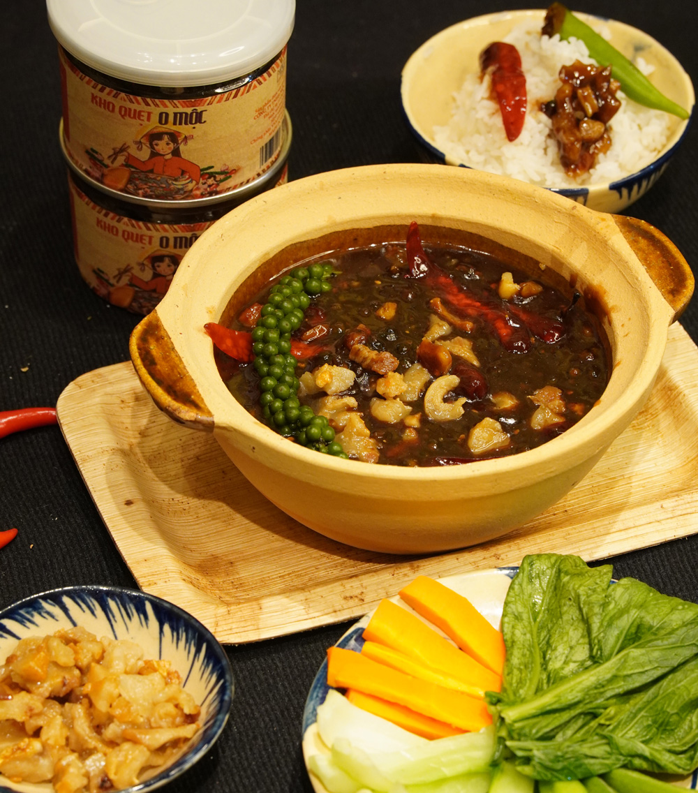 Mắm Kho Quẹt Thịt Ruốc Huế cay cay - hũ 250gram
